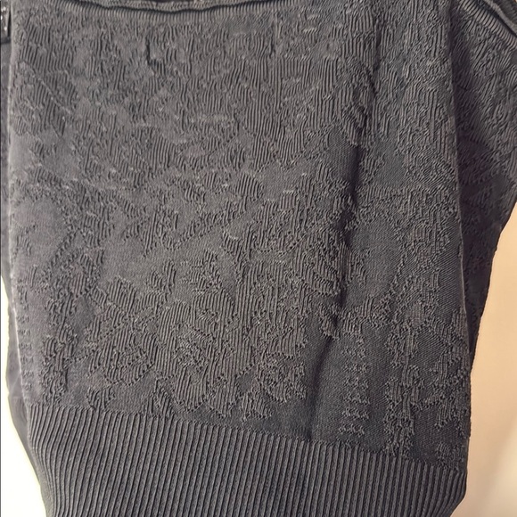 Vintage Jones New York Elegant Black Floral Pattern Knit Camisole Top Size M - Picture 10 of 11